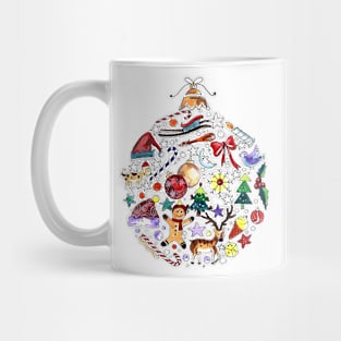 Christmas Ball Theme Mug